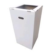 Cestone per rifiuti in cartone bianco