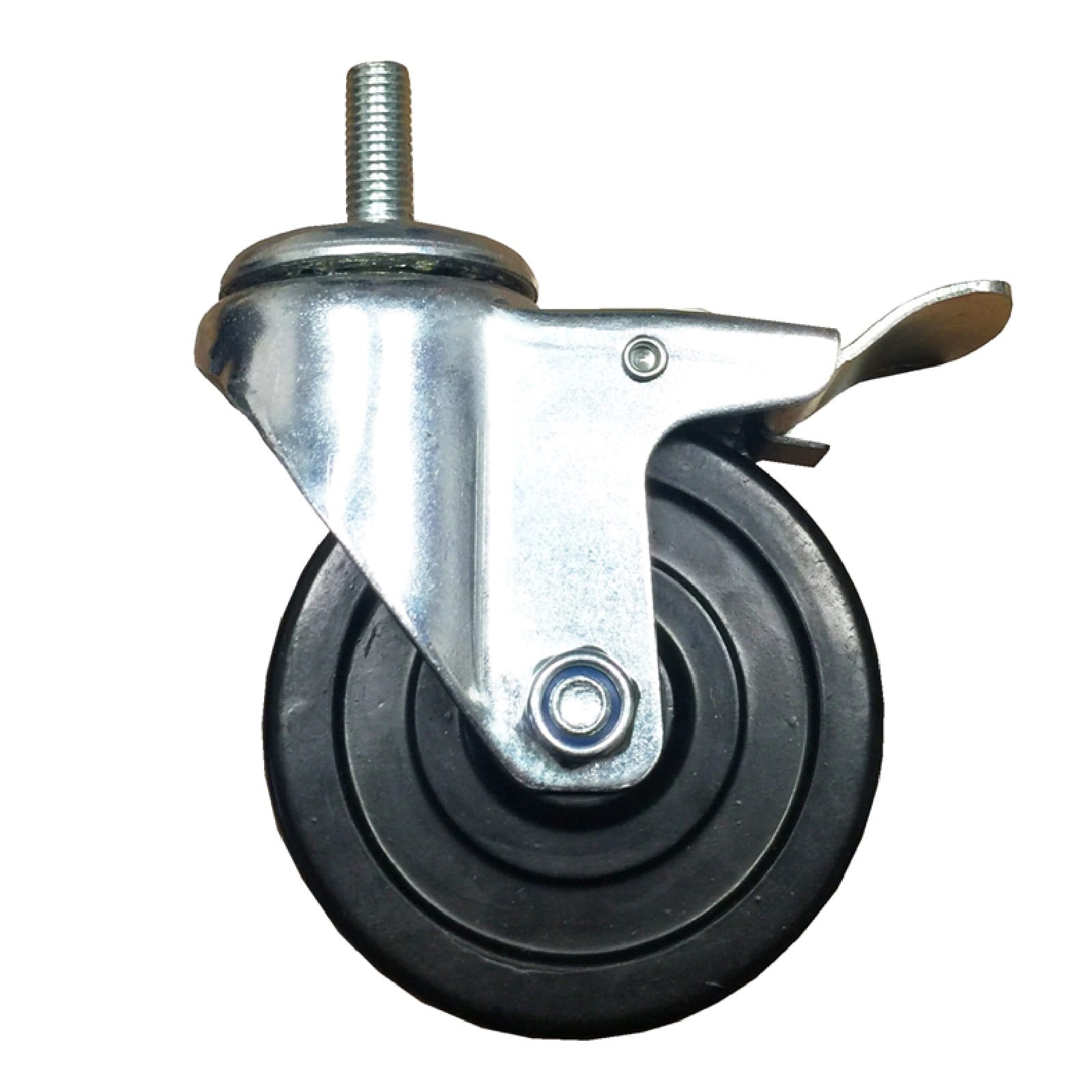 Rotelle Per Mobili Rotelle Piatte Ruote Uso Domestico Ruote Industriali Su Ruote Pianali Carrello Rimorchio Camion Nylon Ruota Piane Carrello Resistente All'usura 4 pollici,1 Pezzi 