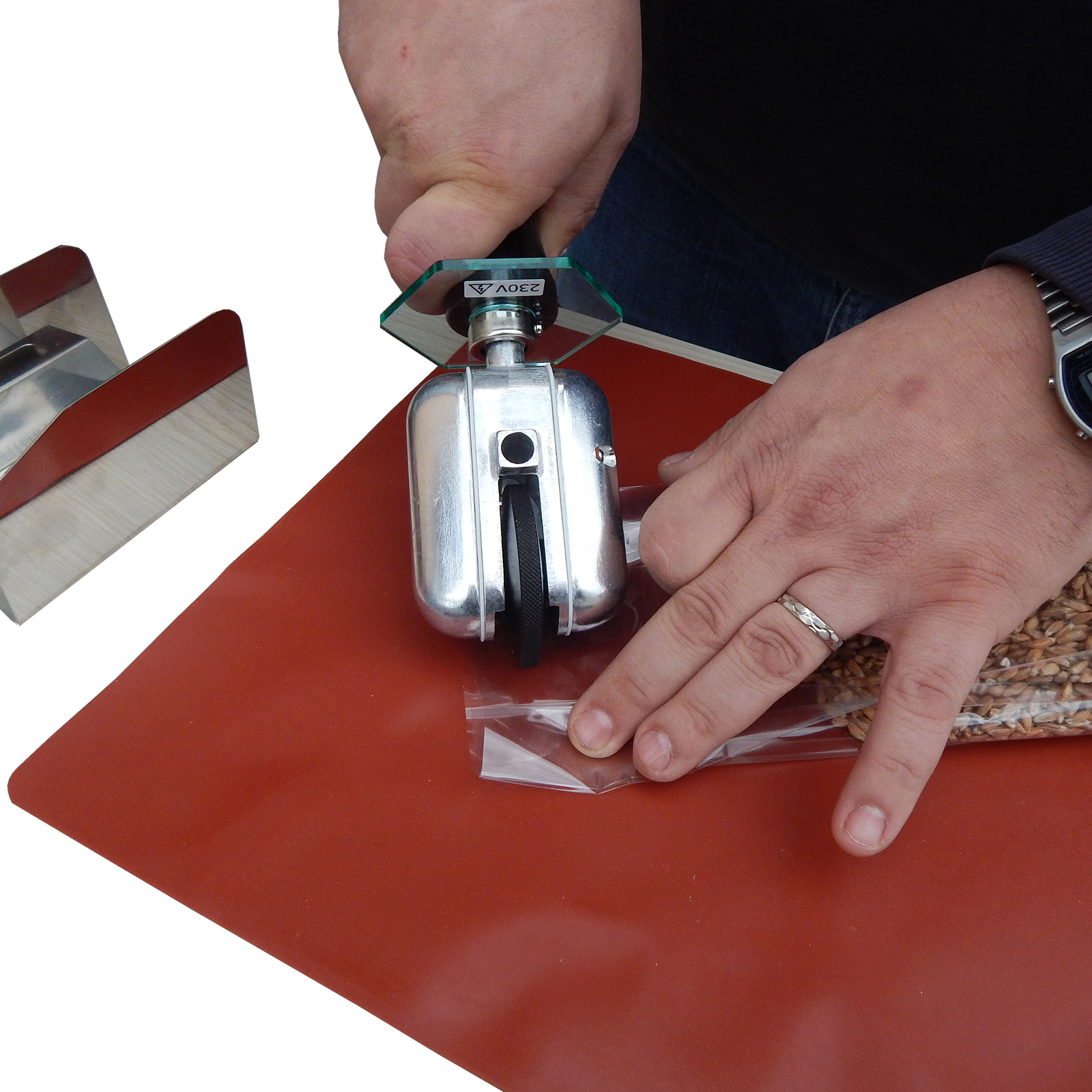 Sigilla Sacchetti, Mini Sigillante Portatile per Sacchetti di Patatine Cucina, Sigillatrice a Caldo Sottovuoto Macchina di Plastica Termosaldatrice Sigillatore per Alimenti, Snack e Cereali -Rosa