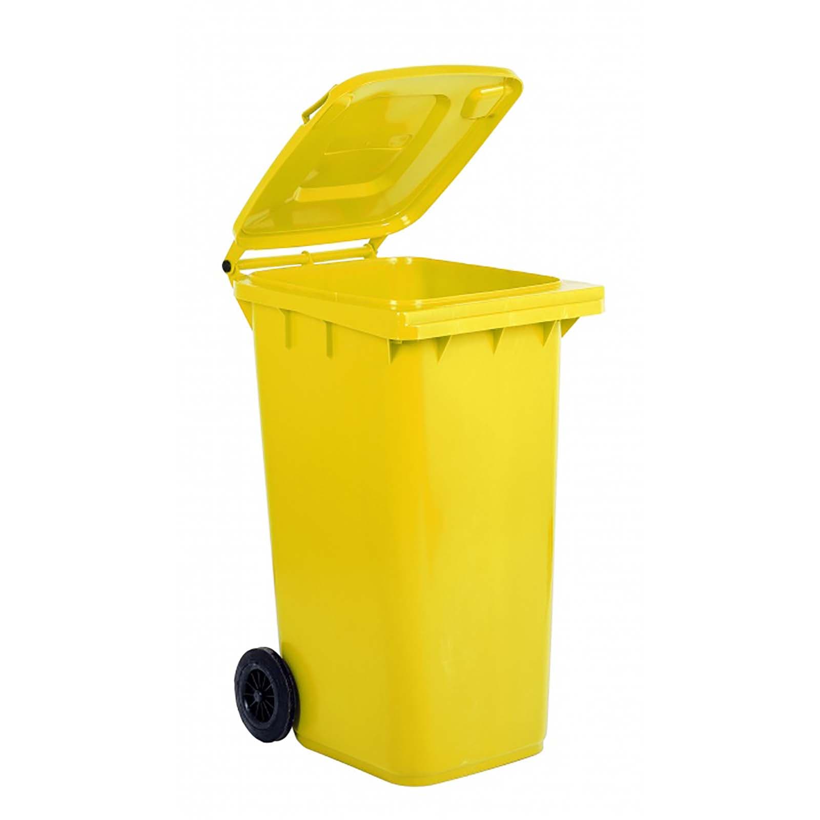 6 ANTRACITE COMPLETO ral7016 per 120 LITRI bidoni della spazzatura 2 scatole dei rifiuti Modello No 