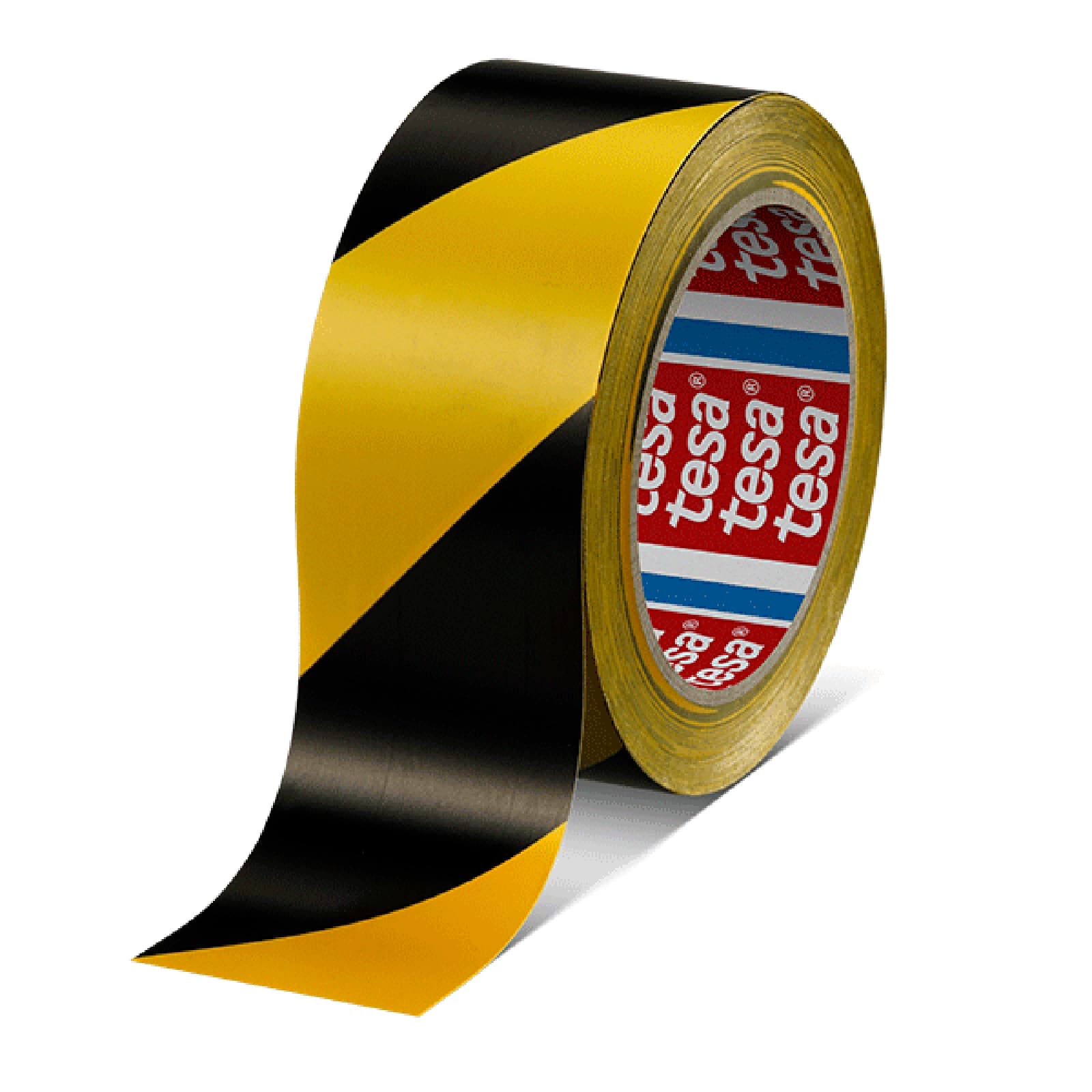 nastro adesivo in PVC nero e giallo per segnaletica stradale 2 nastri di sicurezza per segnalazione di pericolo nastro adesivo per segnaletica di segnalazione impermeabile 48 mm x 20 m