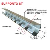 supporto per porte in pvc