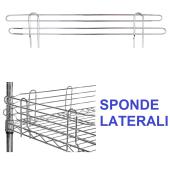 sponde laterali per scaffali filo cromato