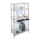 Carrello porta computer Durable - Pc Workstation System 3 ripiani - grigio ѻ