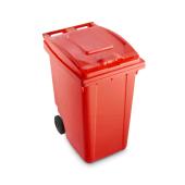 Bidoni raccolta differenziata rifiuti 360 litri rosso