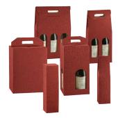scatole portabottiglie elegance rossa