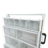 Carrello in metallo CB30 per cassettiere Crystal Box