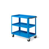 Carrello con Ruote Clever Small con ripiano aggiuntivo azzurro