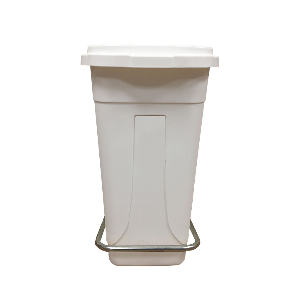 Pattumiera Bidone Urban Con Pedale 60 Litri Bianco - 51X40X65H Cm