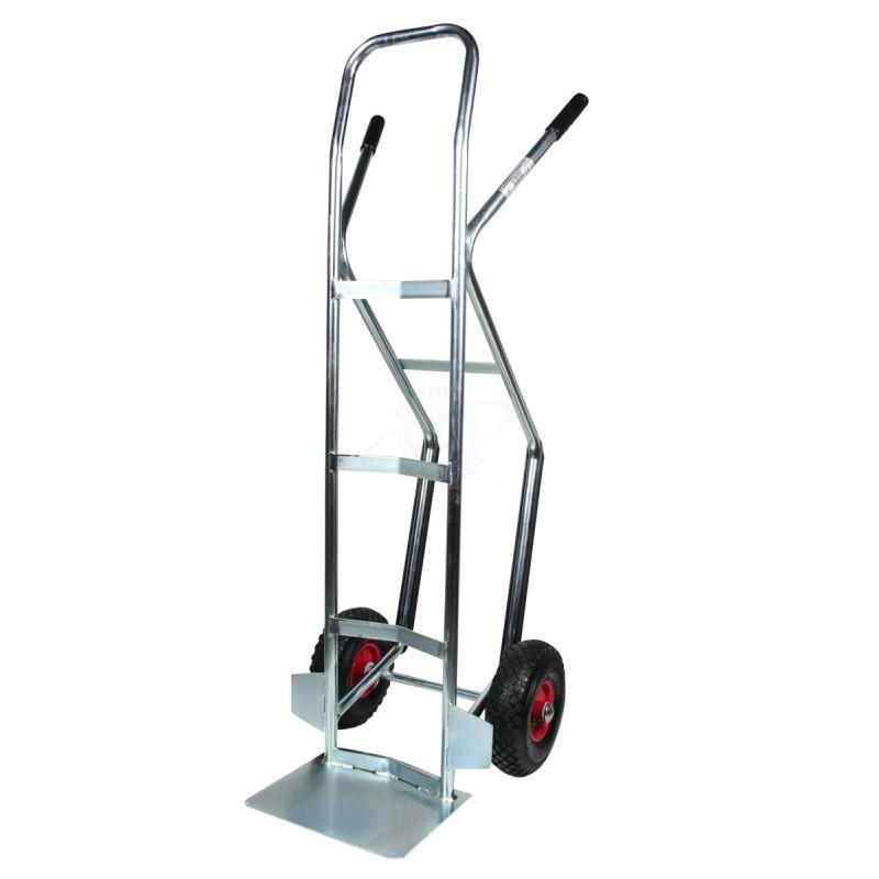 Carrello portacasse con scivolo zincato spalla dritta