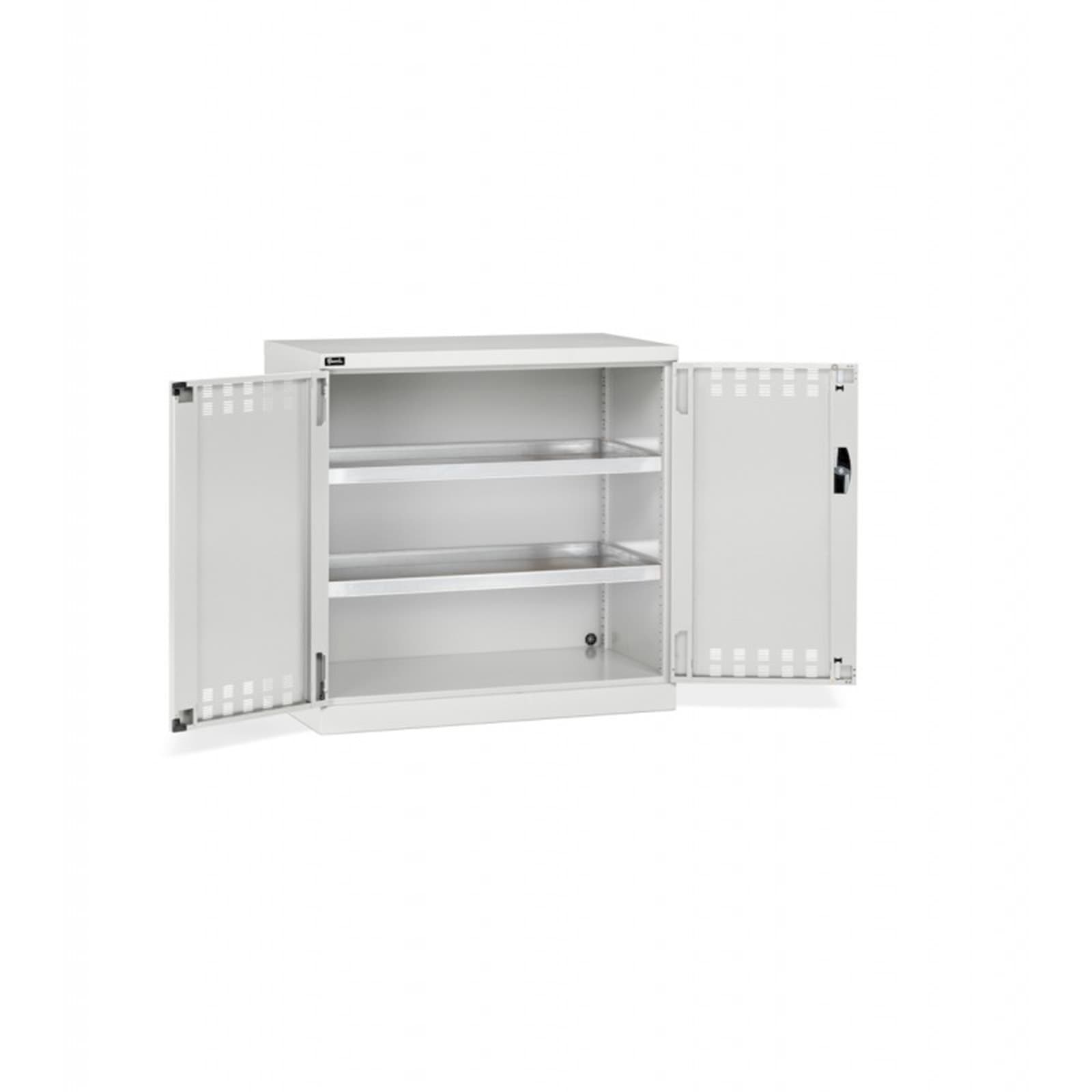 Armadio Basso con Ante 54x27 con Vasche-grigio