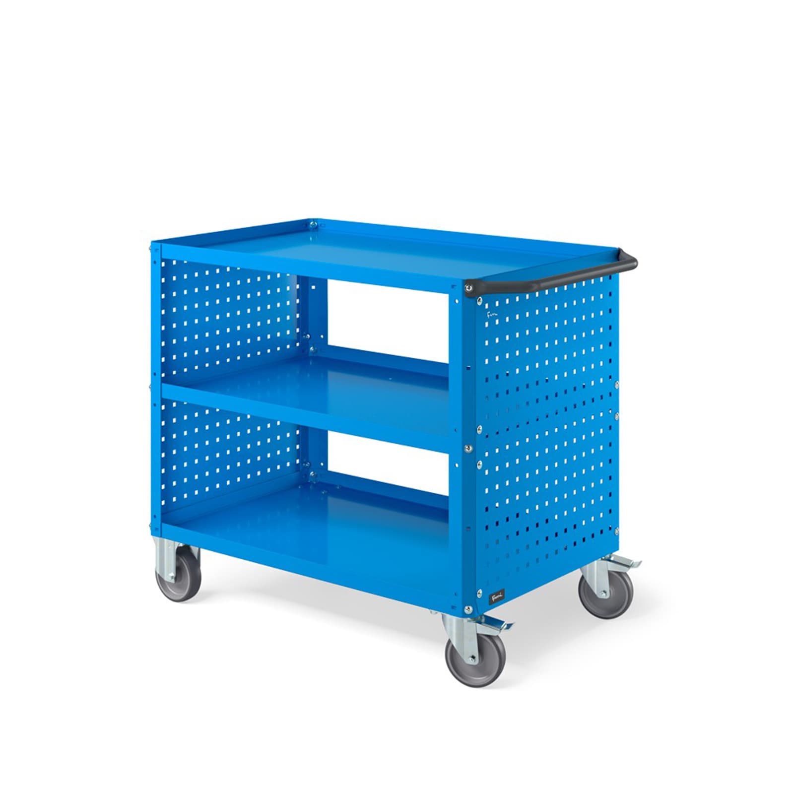 Carrello con Ruote Clever Large blu ripiano aggiuntivo e pannello 